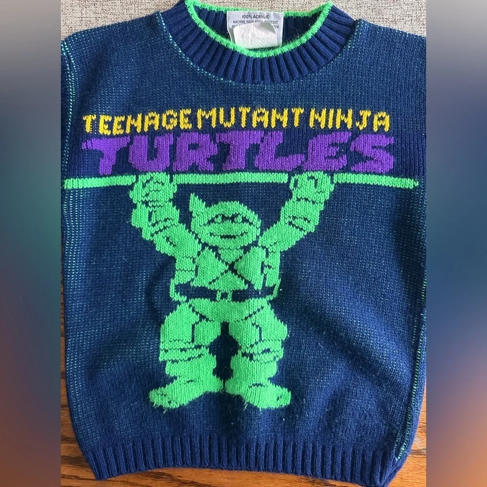 Teenage Mutant Ninja Turtles Kids Sweater - Blue and Green
